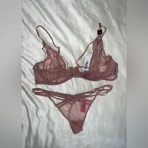 La senza pink set NWT